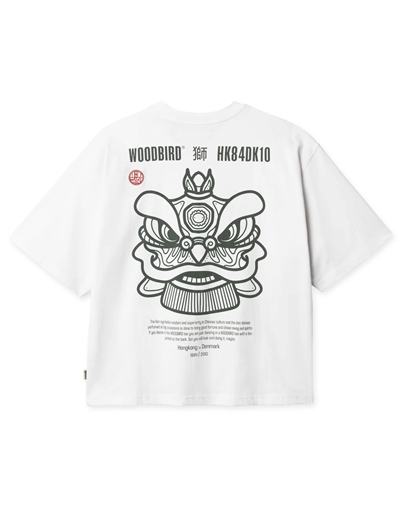 Woodbird - WBJuno Lion T-Shirt - White 